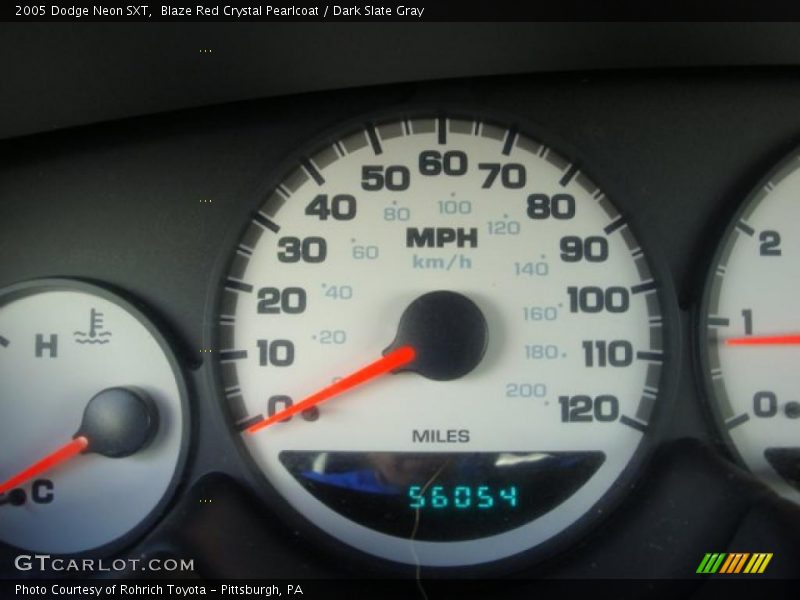 Blaze Red Crystal Pearlcoat / Dark Slate Gray 2005 Dodge Neon SXT