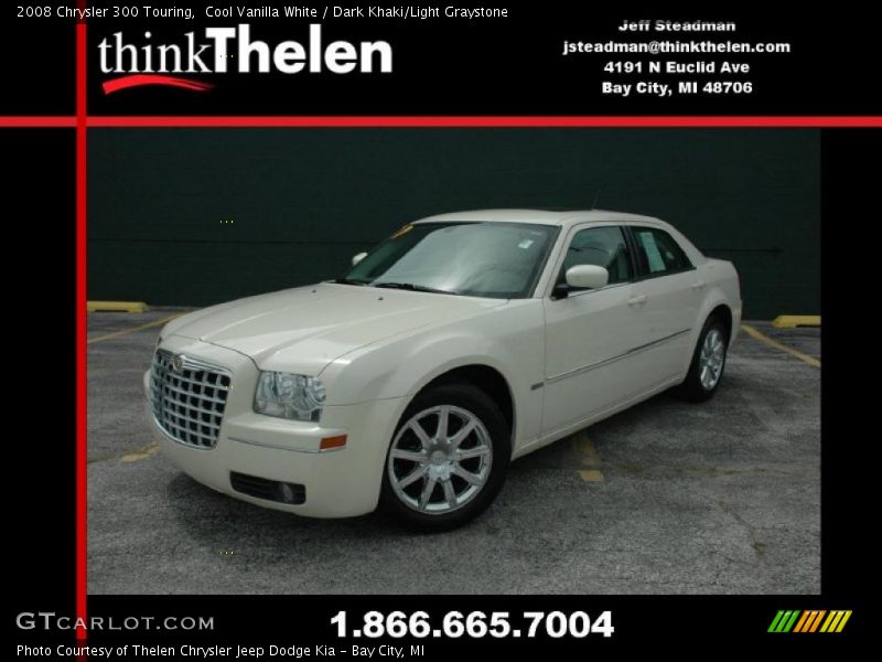 Cool Vanilla White / Dark Khaki/Light Graystone 2008 Chrysler 300 Touring