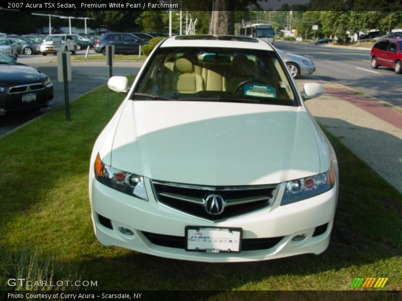 Premium White Pearl / Parchment 2007 Acura TSX Sedan