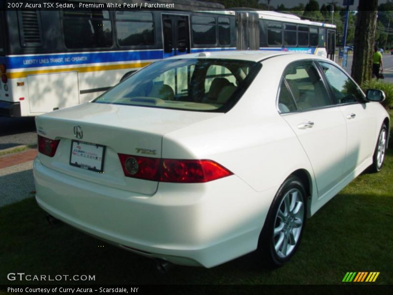 Premium White Pearl / Parchment 2007 Acura TSX Sedan