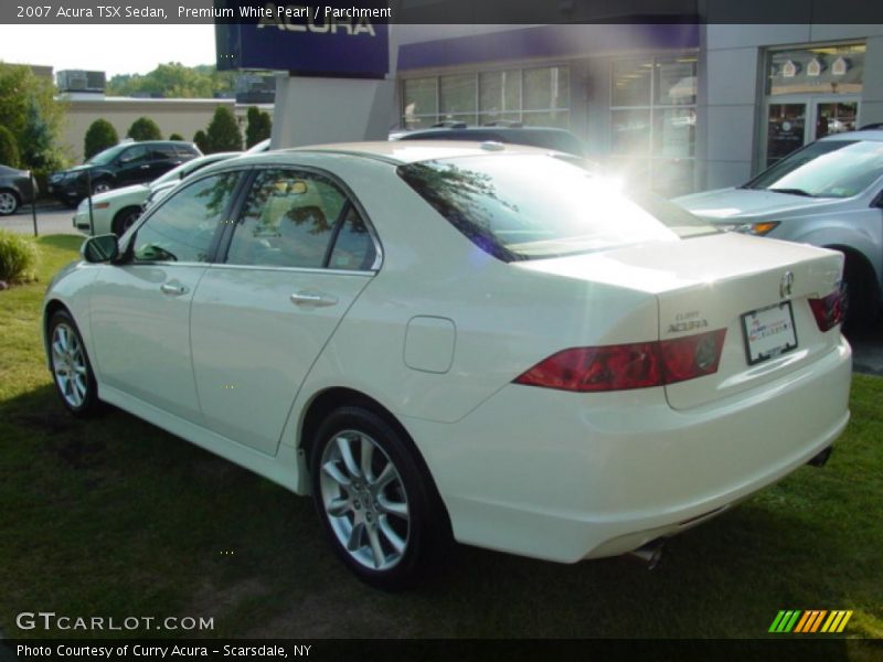 Premium White Pearl / Parchment 2007 Acura TSX Sedan