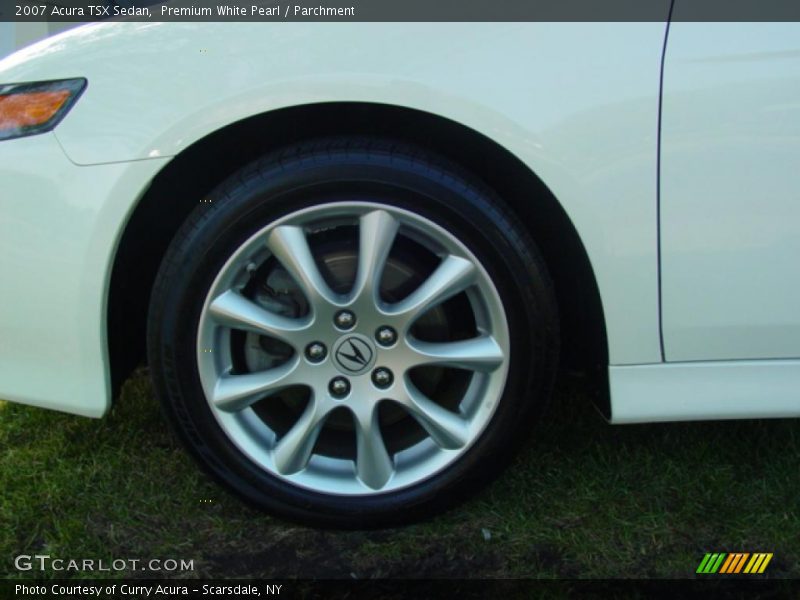 Premium White Pearl / Parchment 2007 Acura TSX Sedan