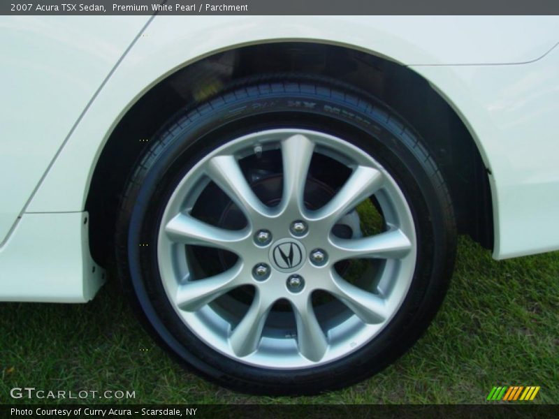 Premium White Pearl / Parchment 2007 Acura TSX Sedan