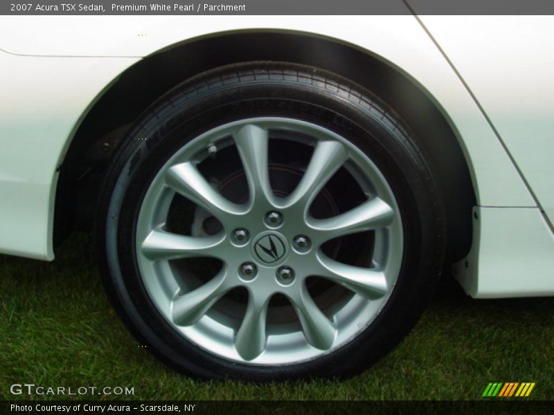 Premium White Pearl / Parchment 2007 Acura TSX Sedan