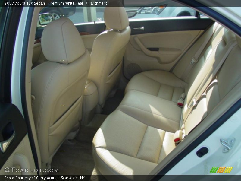 Premium White Pearl / Parchment 2007 Acura TSX Sedan