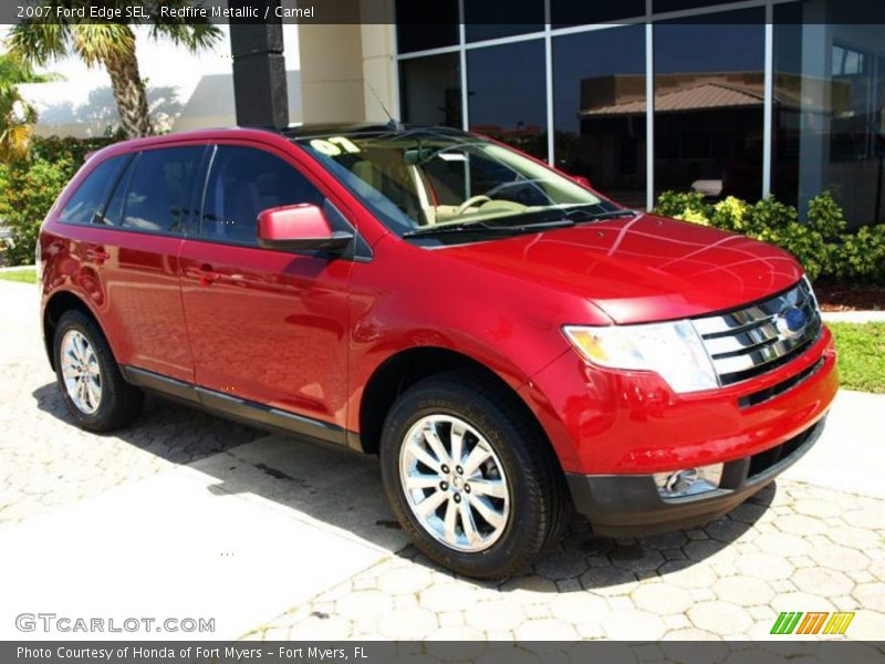 Redfire Metallic / Camel 2007 Ford Edge SEL