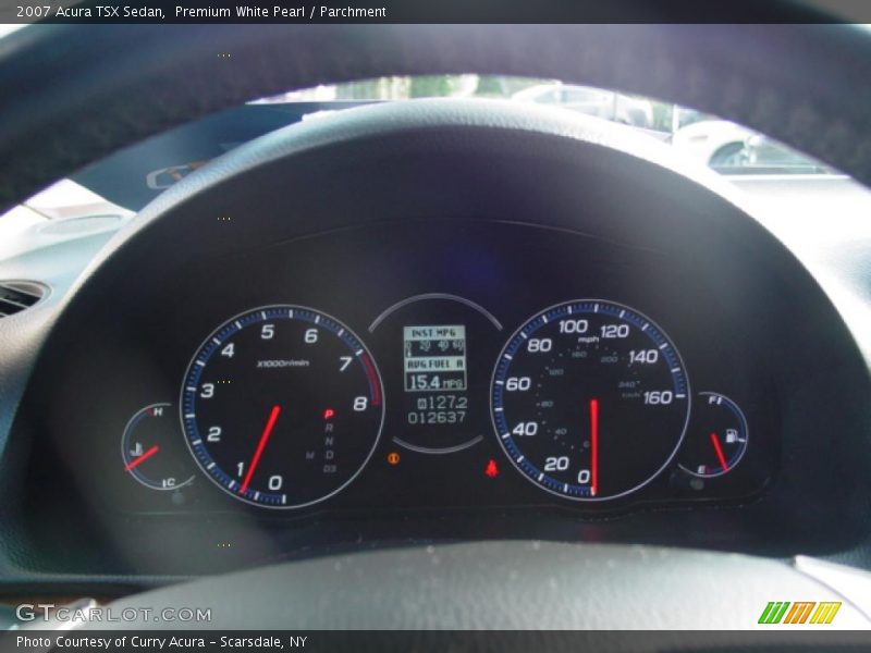 Premium White Pearl / Parchment 2007 Acura TSX Sedan