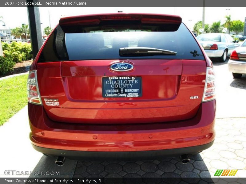 Redfire Metallic / Camel 2007 Ford Edge SEL