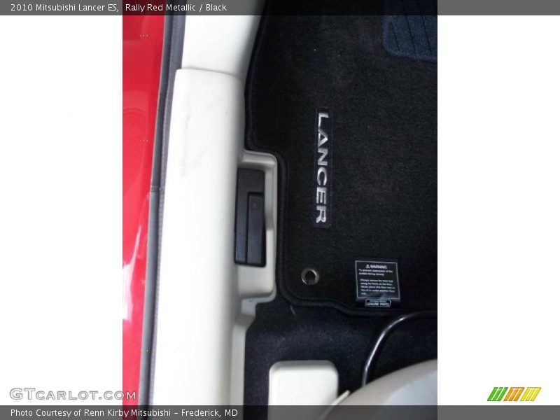 Rally Red Metallic / Black 2010 Mitsubishi Lancer ES