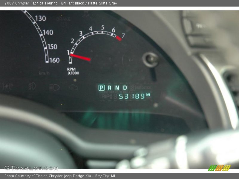 Brilliant Black / Pastel Slate Gray 2007 Chrysler Pacifica Touring