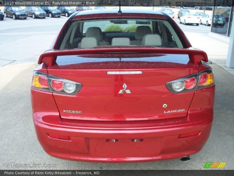 Rally Red Metallic / Black 2010 Mitsubishi Lancer ES