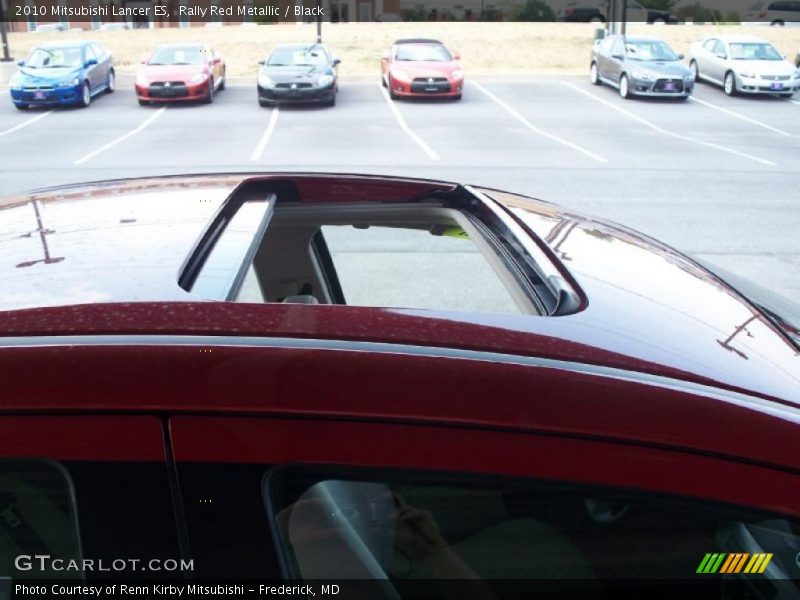 Rally Red Metallic / Black 2010 Mitsubishi Lancer ES