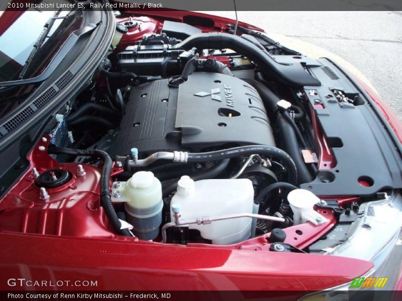 Rally Red Metallic / Black 2010 Mitsubishi Lancer ES