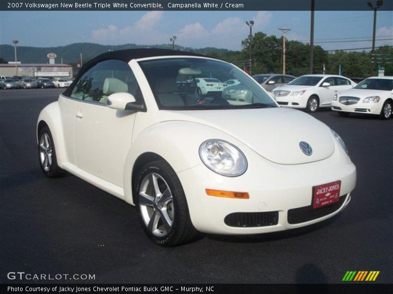 Campanella White / Cream 2007 Volkswagen New Beetle Triple White Convertible