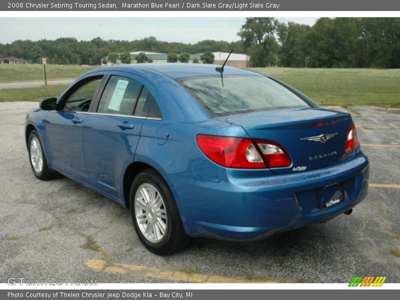Marathon Blue Pearl / Dark Slate Gray/Light Slate Gray 2008 Chrysler Sebring Touring Sedan