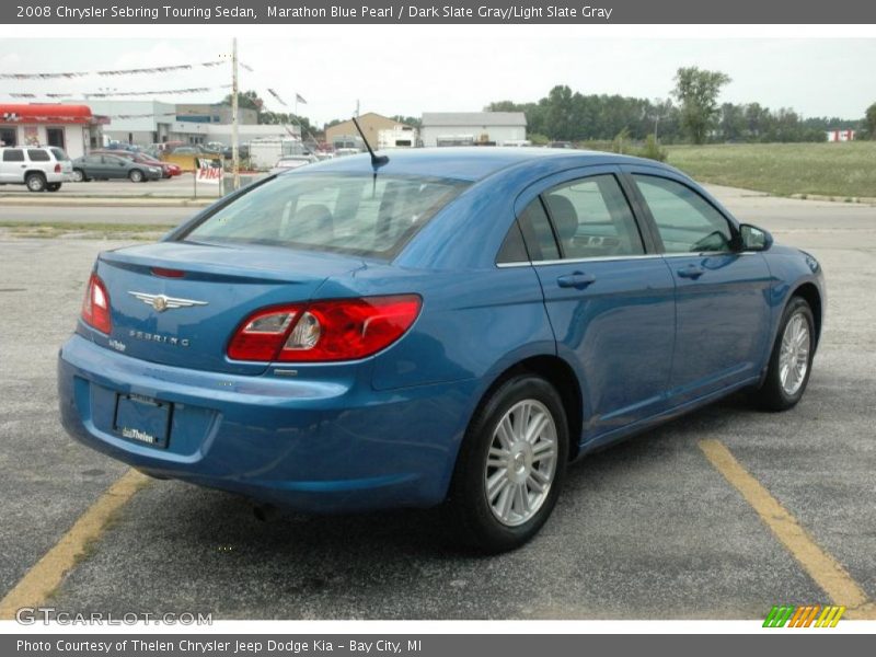 Marathon Blue Pearl / Dark Slate Gray/Light Slate Gray 2008 Chrysler Sebring Touring Sedan