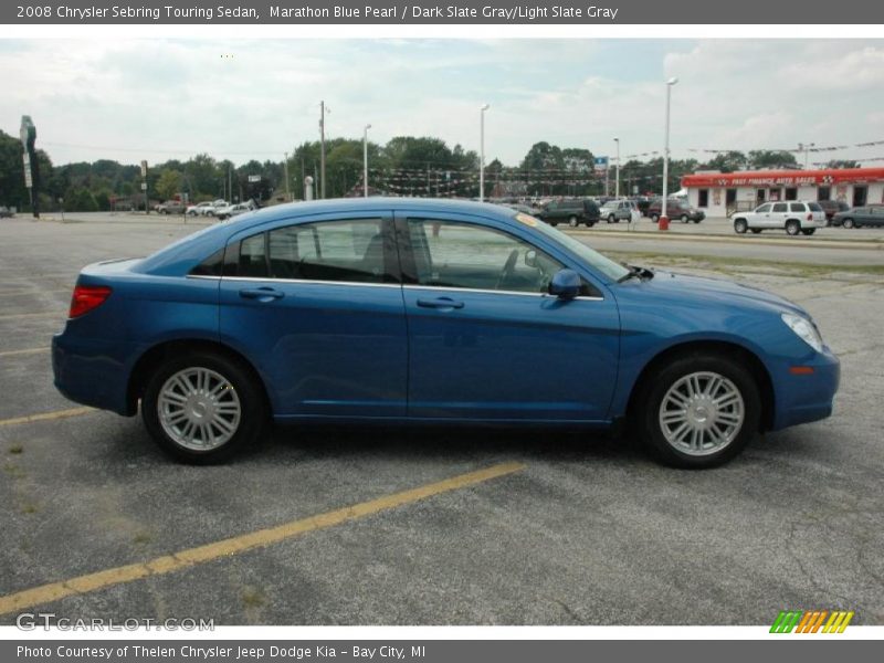 Marathon Blue Pearl / Dark Slate Gray/Light Slate Gray 2008 Chrysler Sebring Touring Sedan