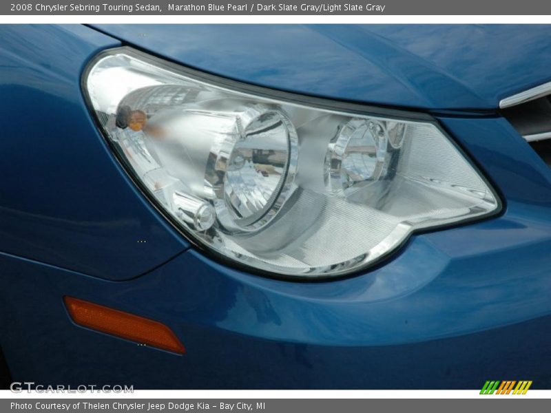 Marathon Blue Pearl / Dark Slate Gray/Light Slate Gray 2008 Chrysler Sebring Touring Sedan