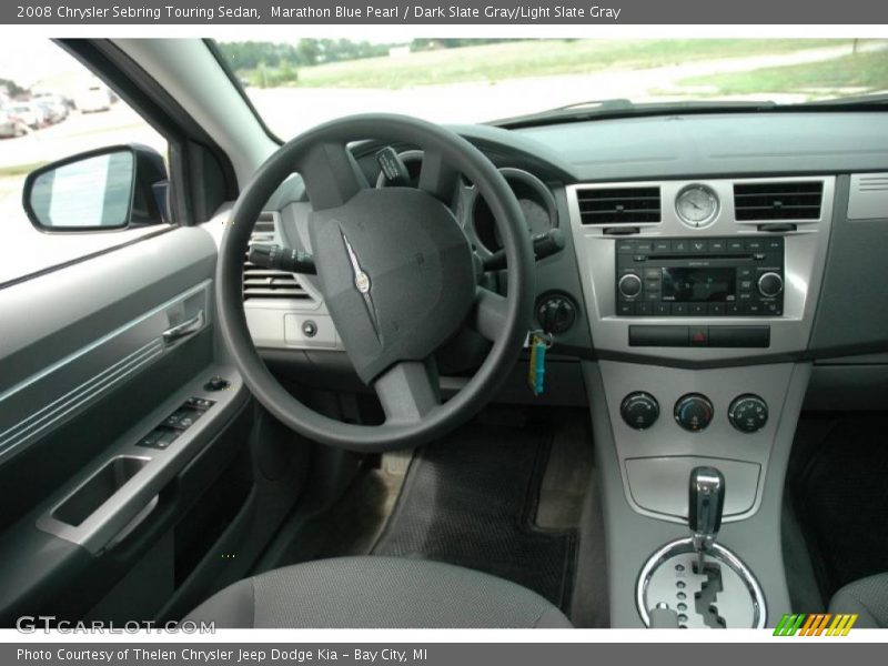 Marathon Blue Pearl / Dark Slate Gray/Light Slate Gray 2008 Chrysler Sebring Touring Sedan