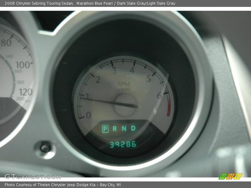 Marathon Blue Pearl / Dark Slate Gray/Light Slate Gray 2008 Chrysler Sebring Touring Sedan