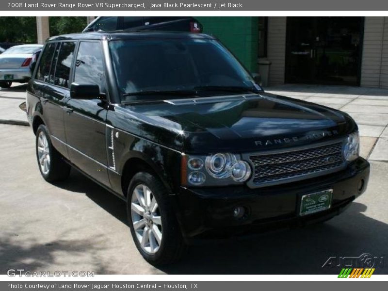 Java Black Pearlescent / Jet Black 2008 Land Rover Range Rover V8 Supercharged