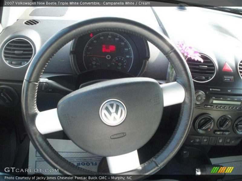 Campanella White / Cream 2007 Volkswagen New Beetle Triple White Convertible