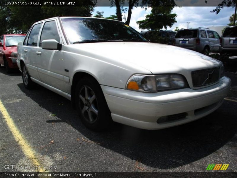 White / Dark Gray 1998 Volvo S70 GLT