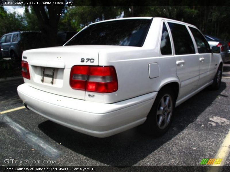 White / Dark Gray 1998 Volvo S70 GLT