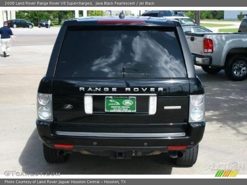 Java Black Pearlescent / Jet Black 2008 Land Rover Range Rover V8 Supercharged