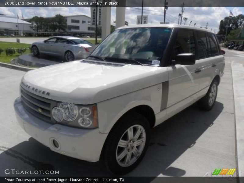 Alaska White / Jet Black 2008 Land Rover Range Rover V8 HSE