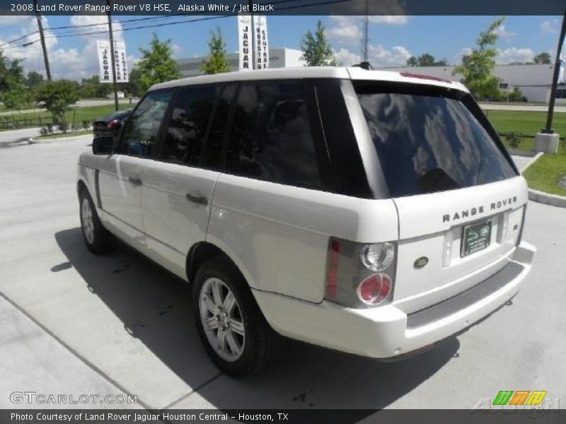 Alaska White / Jet Black 2008 Land Rover Range Rover V8 HSE