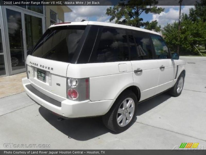 Alaska White / Jet Black 2008 Land Rover Range Rover V8 HSE