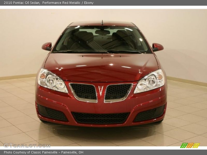 Performance Red Metallic / Ebony 2010 Pontiac G6 Sedan