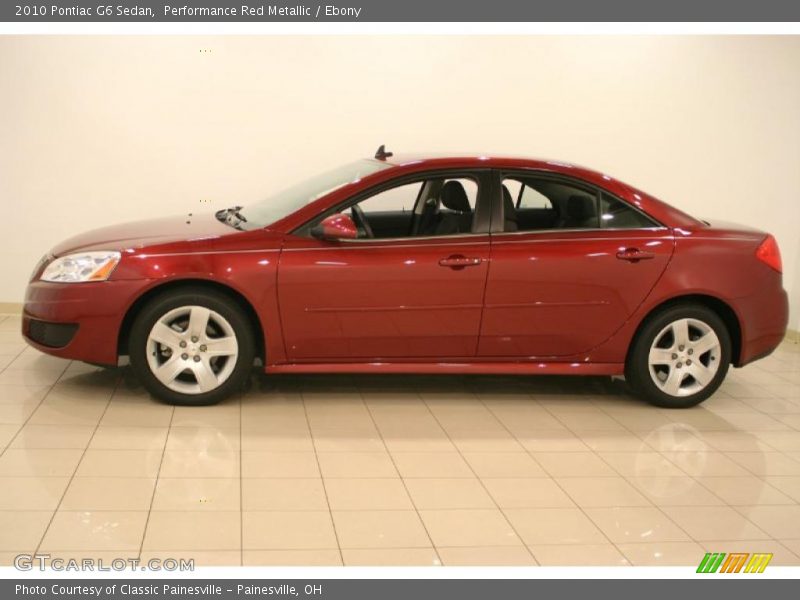 Performance Red Metallic / Ebony 2010 Pontiac G6 Sedan
