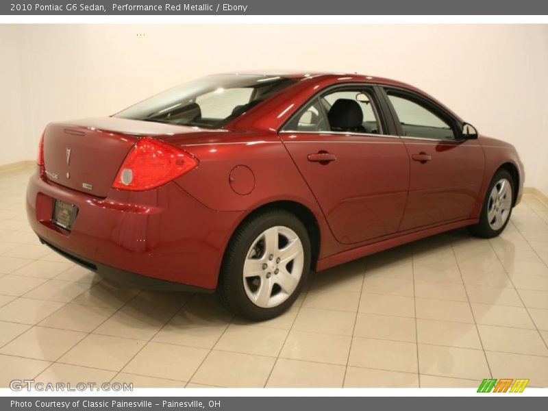 Performance Red Metallic / Ebony 2010 Pontiac G6 Sedan