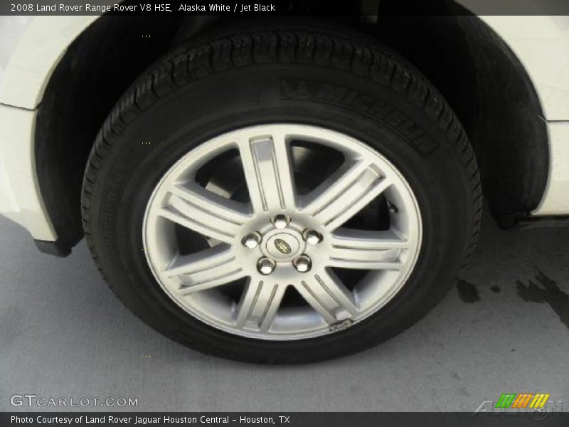 Alaska White / Jet Black 2008 Land Rover Range Rover V8 HSE