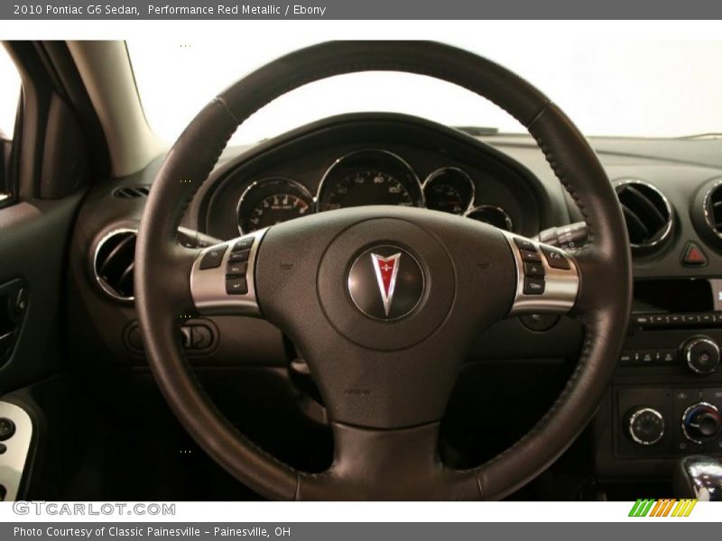 Performance Red Metallic / Ebony 2010 Pontiac G6 Sedan