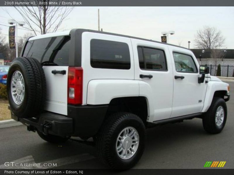 Birch White / Ebony Black 2008 Hummer H3