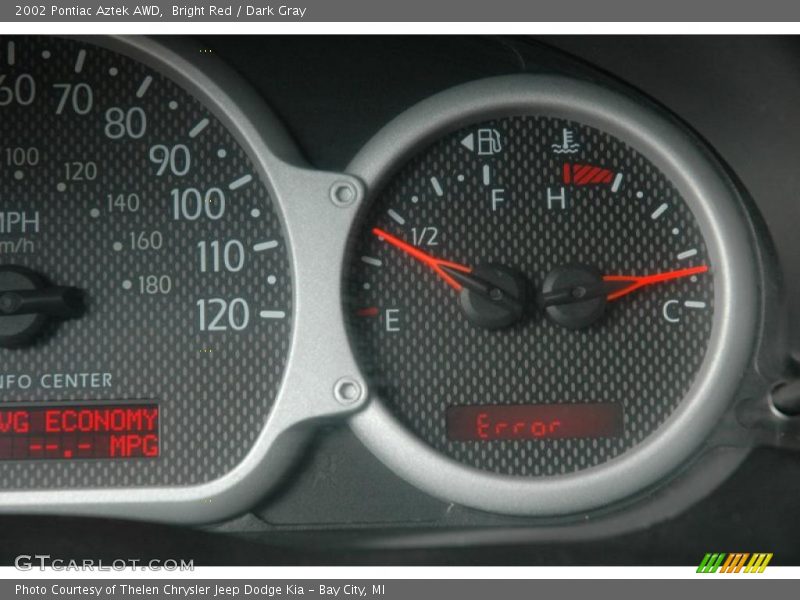 Bright Red / Dark Gray 2002 Pontiac Aztek AWD
