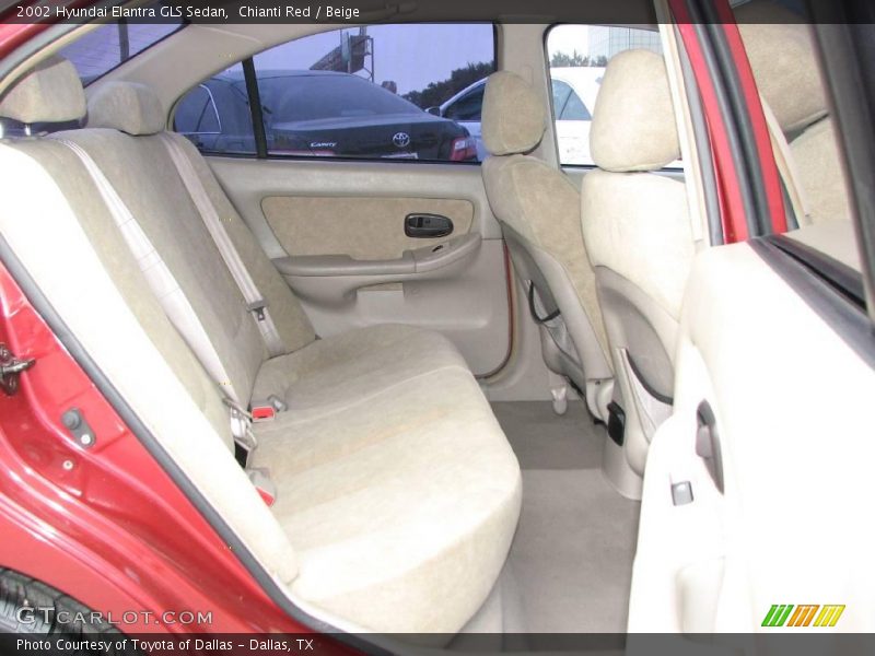 Chianti Red / Beige 2002 Hyundai Elantra GLS Sedan