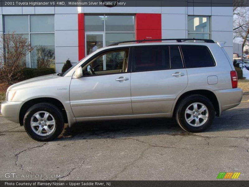 Millennium Silver Metallic / Ivory 2001 Toyota Highlander V6 4WD