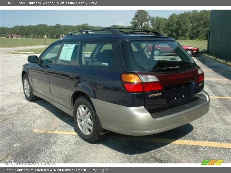 Mystic Blue Pearl / Gray 2003 Subaru Outback Wagon