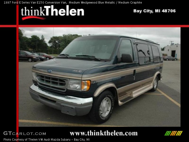 Medium Wedgewood Blue Metallic / Medium Graphite 1997 Ford E Series Van E150 Conversion Van