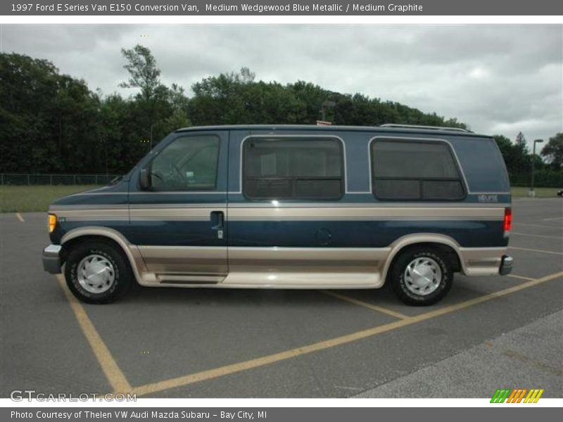 Medium Wedgewood Blue Metallic / Medium Graphite 1997 Ford E Series Van E150 Conversion Van