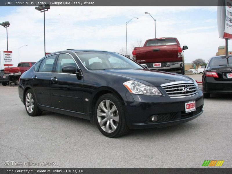 Twilight Blue Pearl / Wheat 2006 Infiniti M 35 Sedan