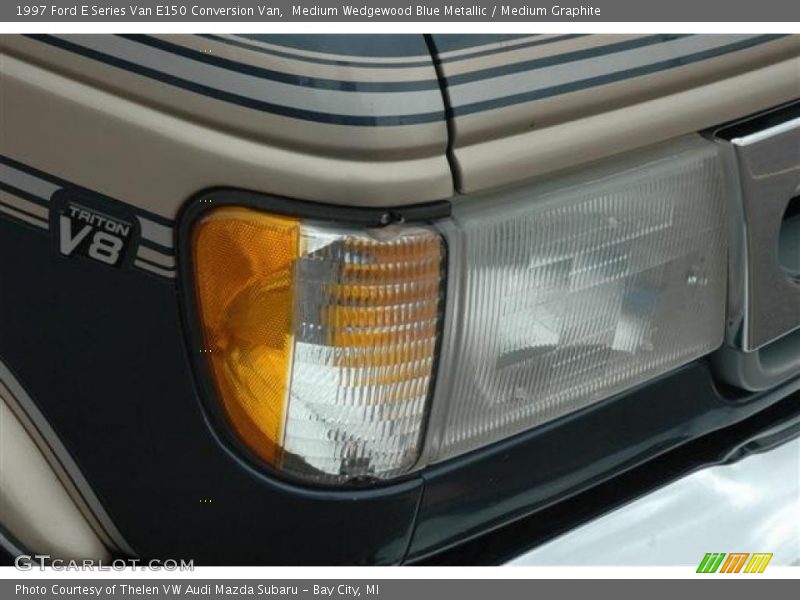 Medium Wedgewood Blue Metallic / Medium Graphite 1997 Ford E Series Van E150 Conversion Van
