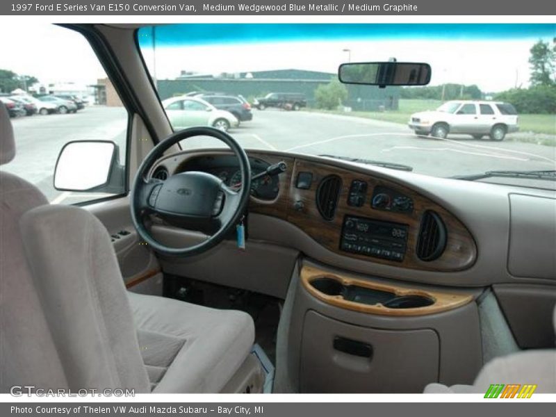 Medium Wedgewood Blue Metallic / Medium Graphite 1997 Ford E Series Van E150 Conversion Van
