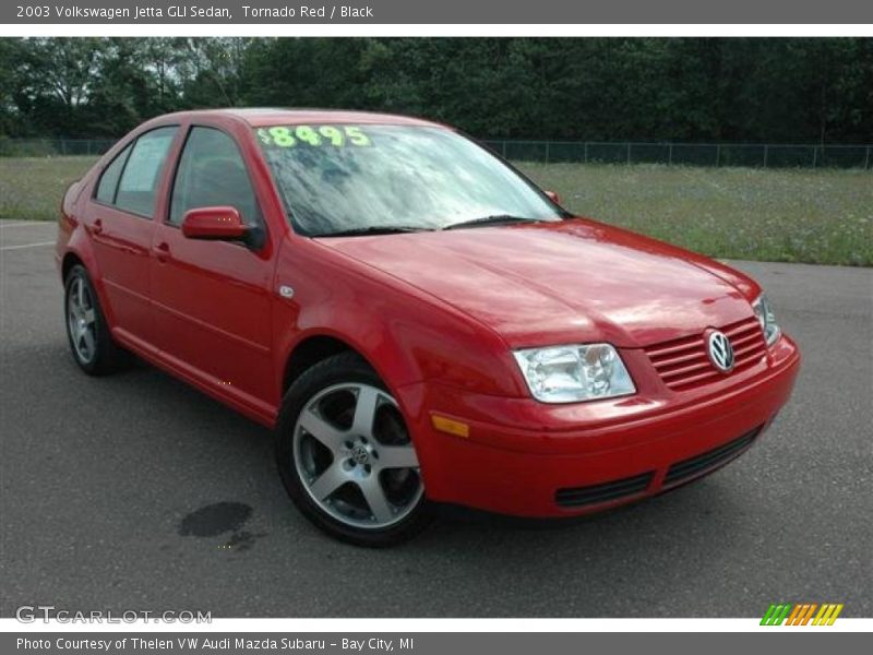 Tornado Red / Black 2003 Volkswagen Jetta GLI Sedan