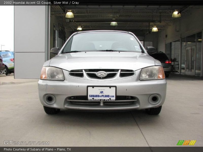 Silver Mist / Gray 2002 Hyundai Accent GS Coupe