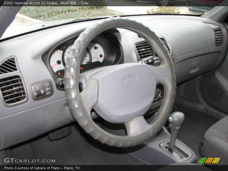 Silver Mist / Gray 2002 Hyundai Accent GS Coupe